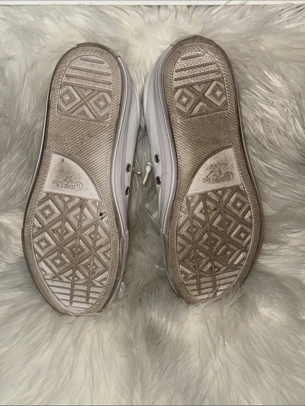 Converse White Low-Top All Star Canvas Sneakers